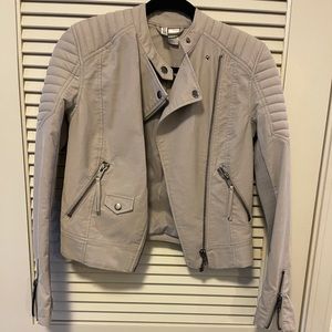 H&M light Grey Moto Jacket